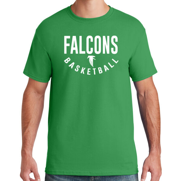 Jerzees 50/50 Short Sleeve Tee - design 1 on green 3 Thumbnail