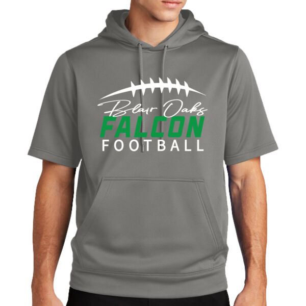 Sport Wick Short Sleeve Hooded Sweatshirt Thumbnail