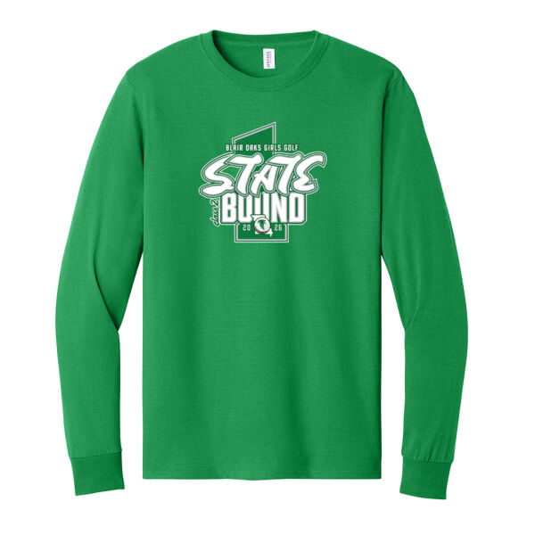 Jerzees 50/50 Long Sleeve Tshirt - Green Thumbnail