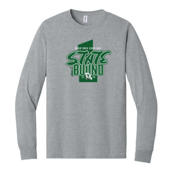 Jerzees 50/50 Long Sleeve Tshirt - Grey Thumbnail