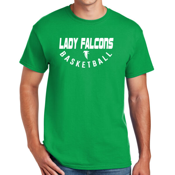 Lady Falcons Basketball - Design 1 green Thumbnail