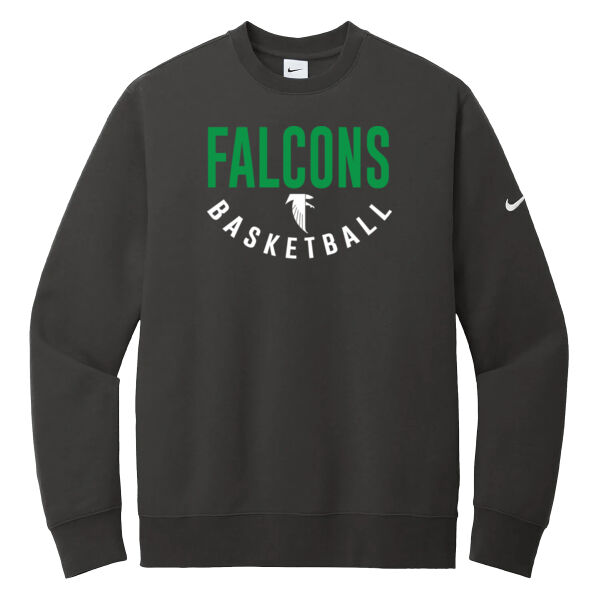 Nike Club Fleece Swoosh Crewneck - grey 2 Thumbnail