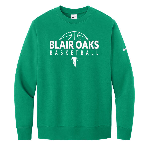 Nike Club Fleece Swoosh Crewneck - green Thumbnail
