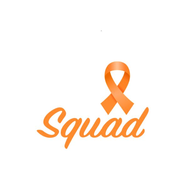Support Squad with orange ribbon - White/Orange print Thumbnail